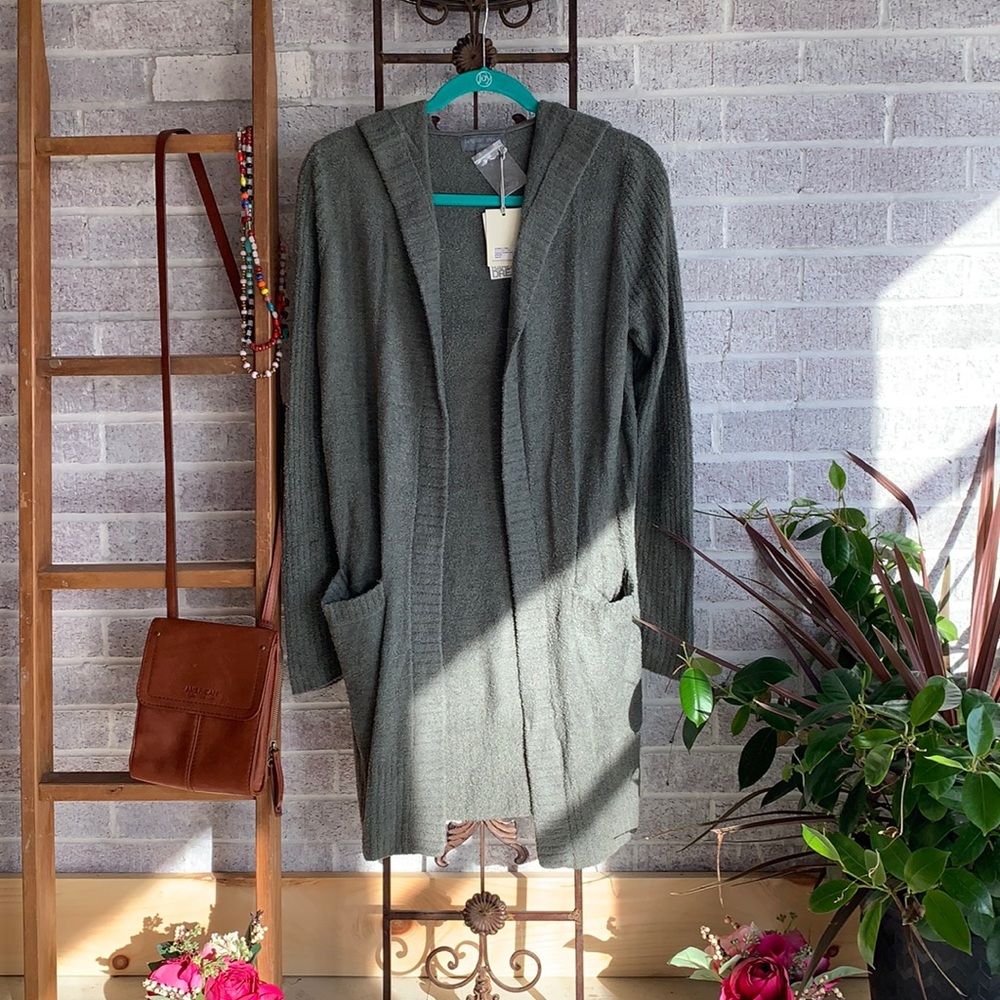 Barefoot Dreams Cozychic Lite Hooded Cardigan
